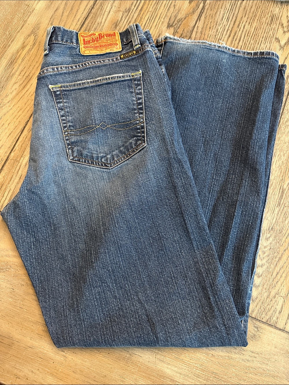 Lucky Brand Dungarees Classic Fit Jeans Wash A8T Size 34x30 Vintage